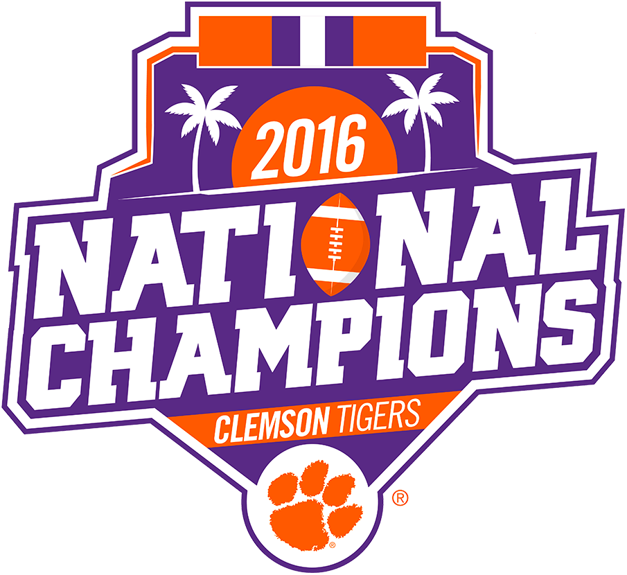 Clemson Tigers 2016 Champion Logo t shirts iron on transfers